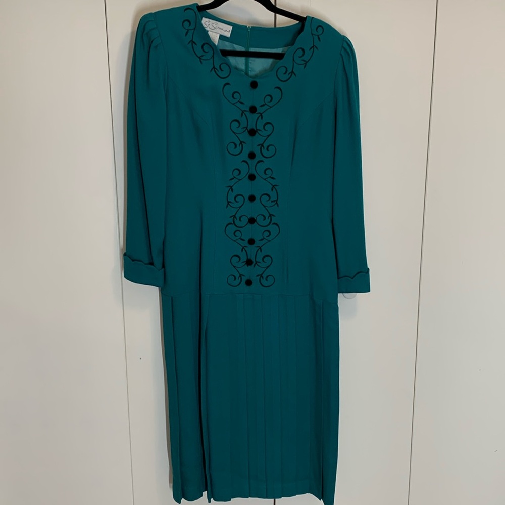 Vintage women’s dress from Saint Simon 80% rayon 20% wool